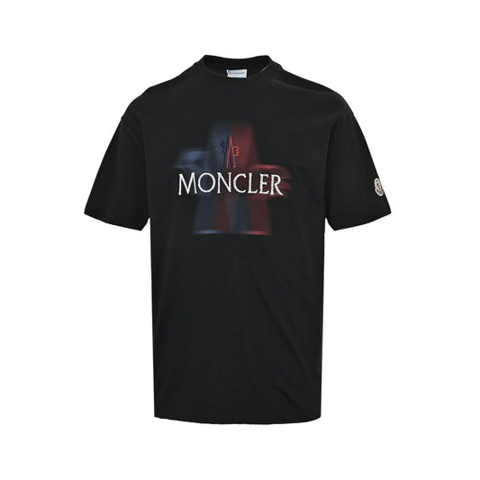 Moncler/Mask embroidered letter logo short sleeves