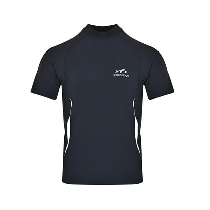 Balenciaga/Balanciaga side strips reflective ring small label quick-drying short sleeves