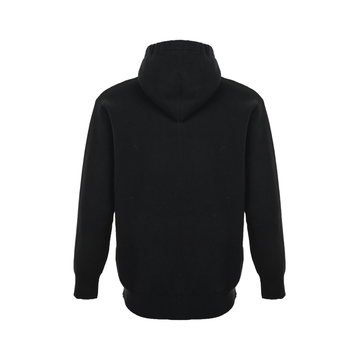 Loewe/Loewei leather pocket wool zipper hooded jacket