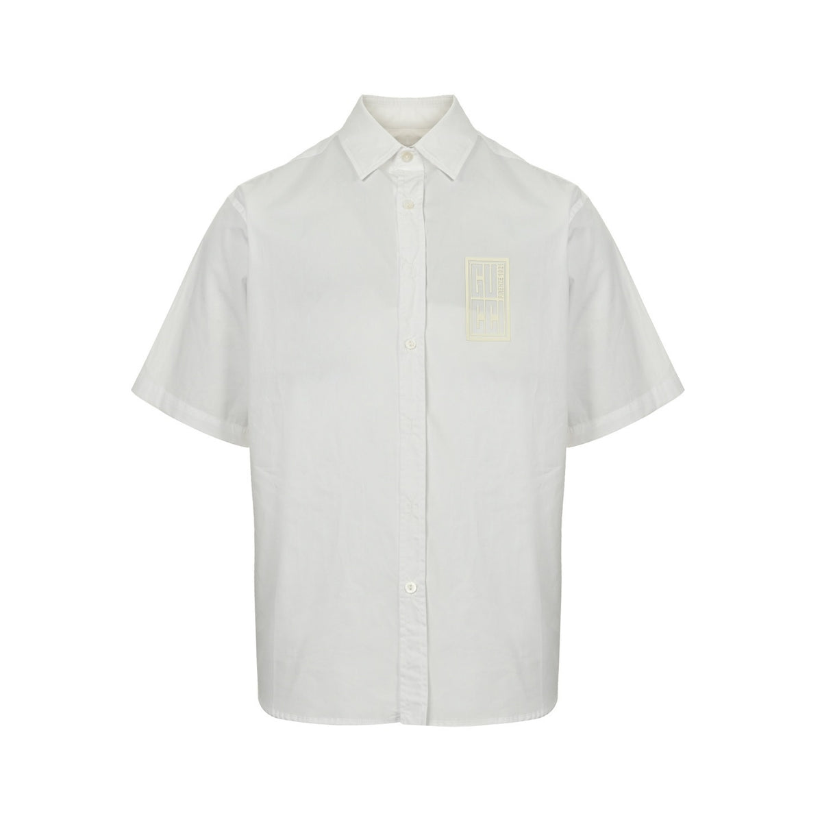 Gucci 24ss square frame G letter laminated short-sleeved shirt