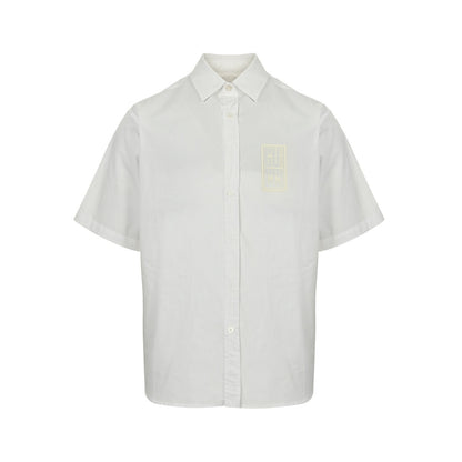 Gucci 24ss square frame G letter laminated short-sleeved shirt