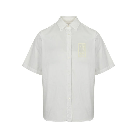 Gucci 24ss square frame G letter laminated short-sleeved shirt