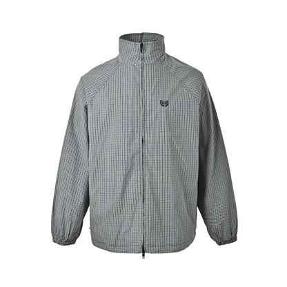 Balenciaga 26ss wheat plaid embroidered sports jacket