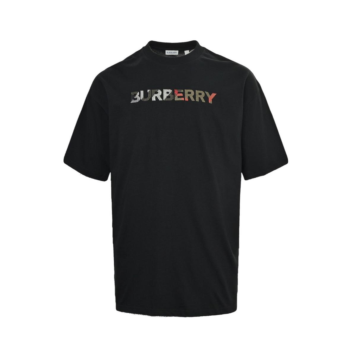 Burberry three-dimensional letter embroidered short sleeves