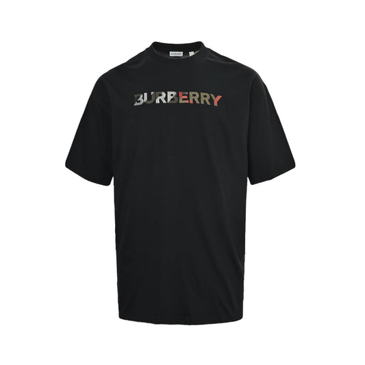 Burberry three-dimensional letter embroidered short sleeves