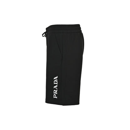 Prada embroidered letter logo shorts