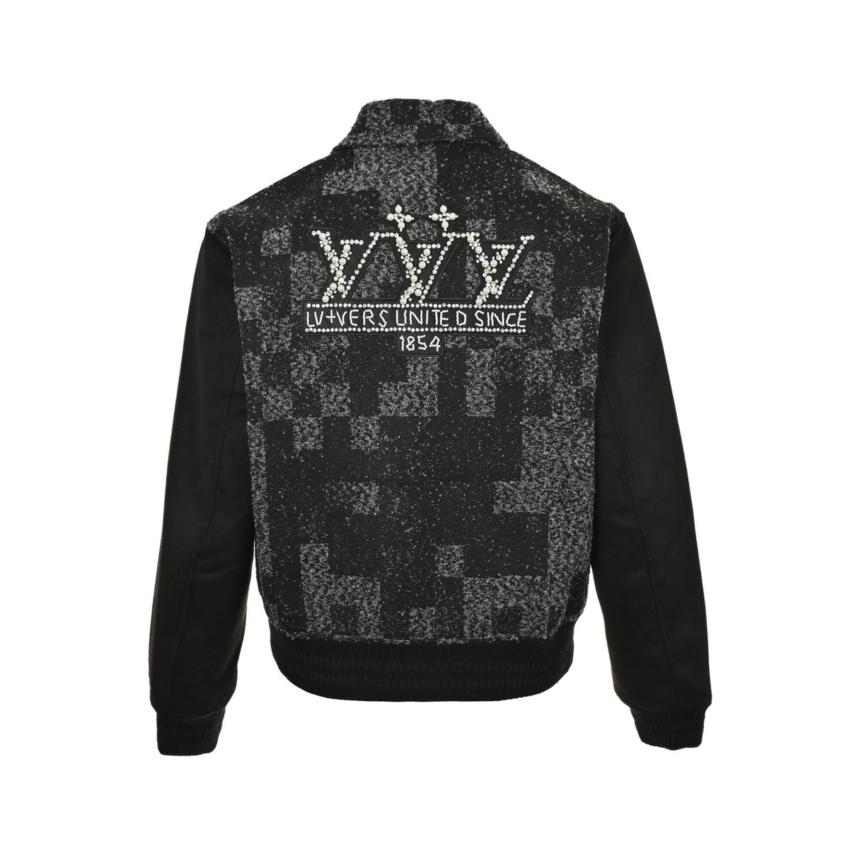 Louis Vuitton Fei Dong series pearl hot diamond mosaic baseball jacket