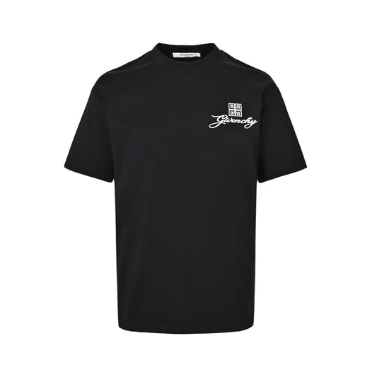 GIVENCHY four-square three-dimensional embroidery round neck short sleeves