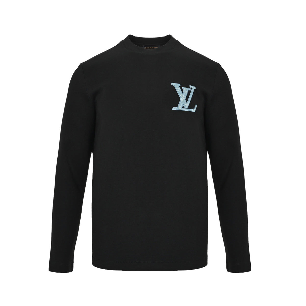 Louis Vuitton 25ss classic embroidered logo long-sleeved T-shirt on the chest
