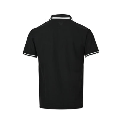 Stone Island compass stripe trim knitted Polo short sleeves