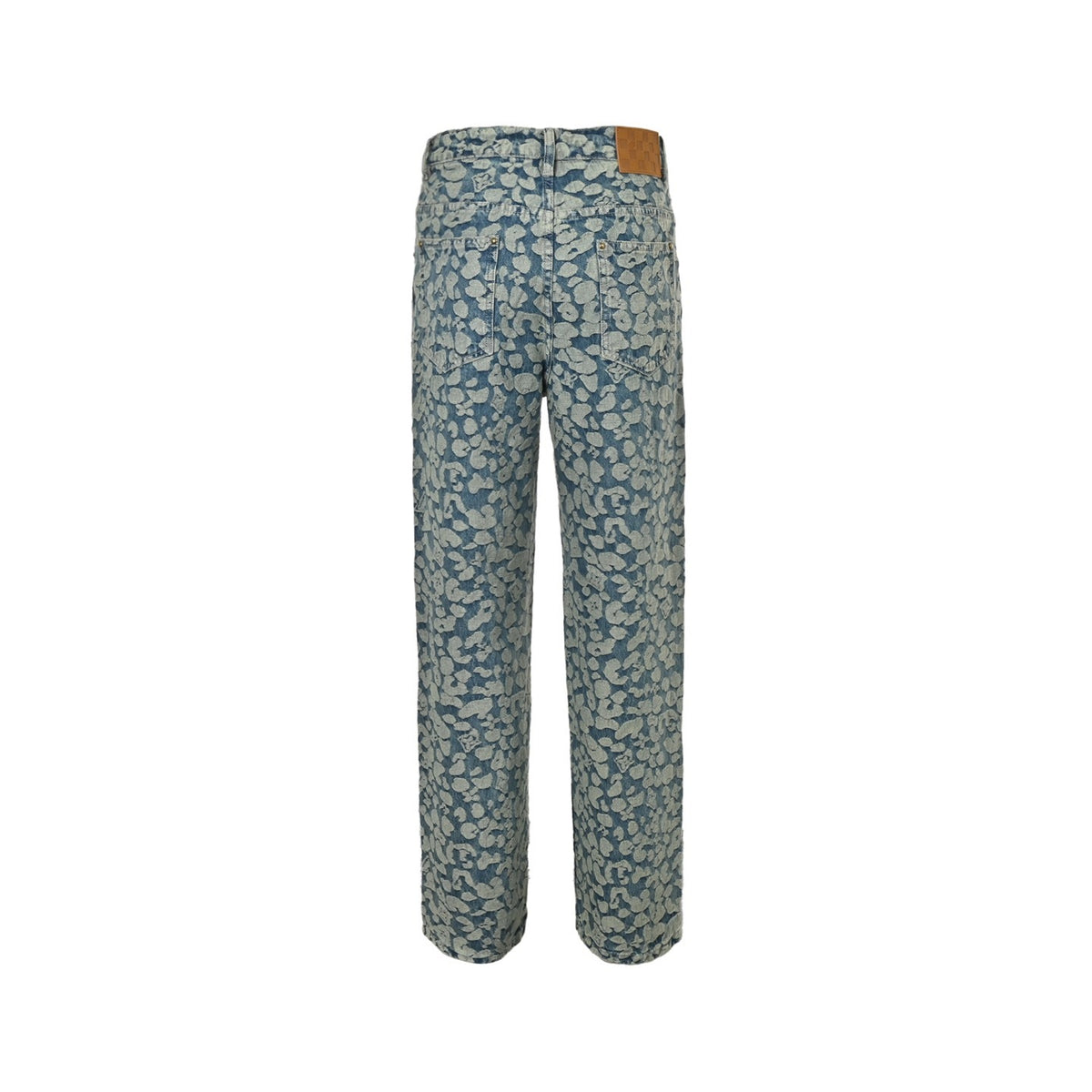 Louis Vuitton Nigo joint style burnt flower work jeans