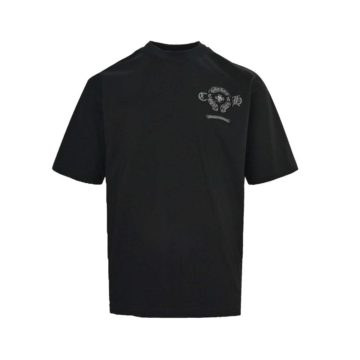 Chrome Hearts Heavy Industry Appliqué Embroidered Logo Short Sleeves