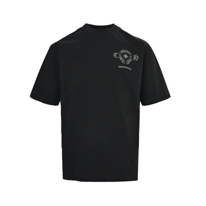 Chrome Hearts Heavy Industry Appliqué Embroidered Logo Short Sleeves
