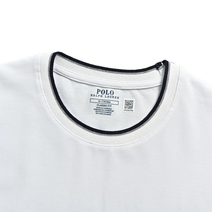 Ralph Lauren pony embroidery contrast rib short sleeves