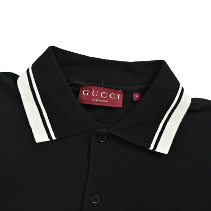 Gucci classic pocket double G embroidered small label Polo short sleeves