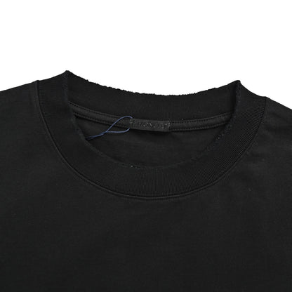 Moncler/Mask 26ss M embroidered letter short sleeves
