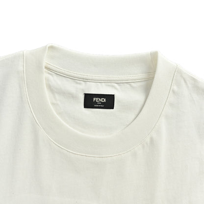 Fendi explosive polka dot letter embroidered short sleeves