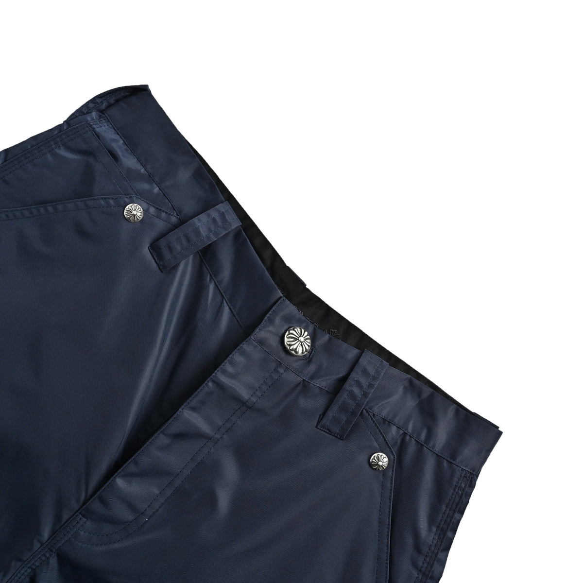 Chrome Hearts/Chrome Heart 24Fw patchwork leather logging shorts