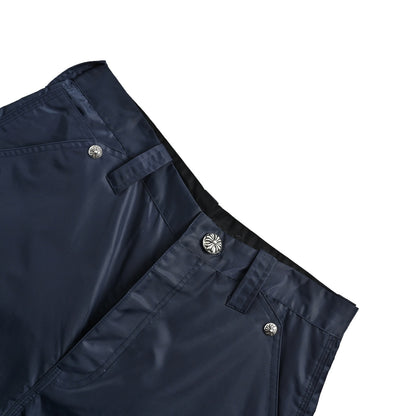 Chrome Hearts/Chrome Heart 24Fw patchwork leather logging shorts