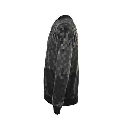Louis Vuitton 24Fw back rivet mosaic crew neck sweater