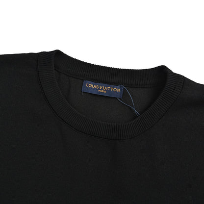 Louis Vuitton cuff logo small letters jacquard knitted short sleeves