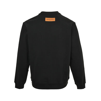 Louis Vuitton 25Fw cursive signature letter print crew neck sweatshirt