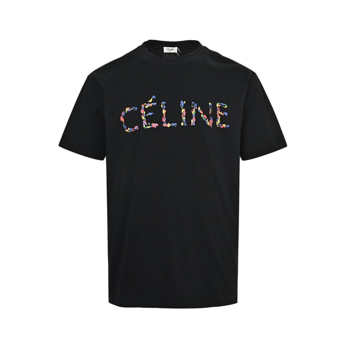 Celine hand-painted flower print short sleeves