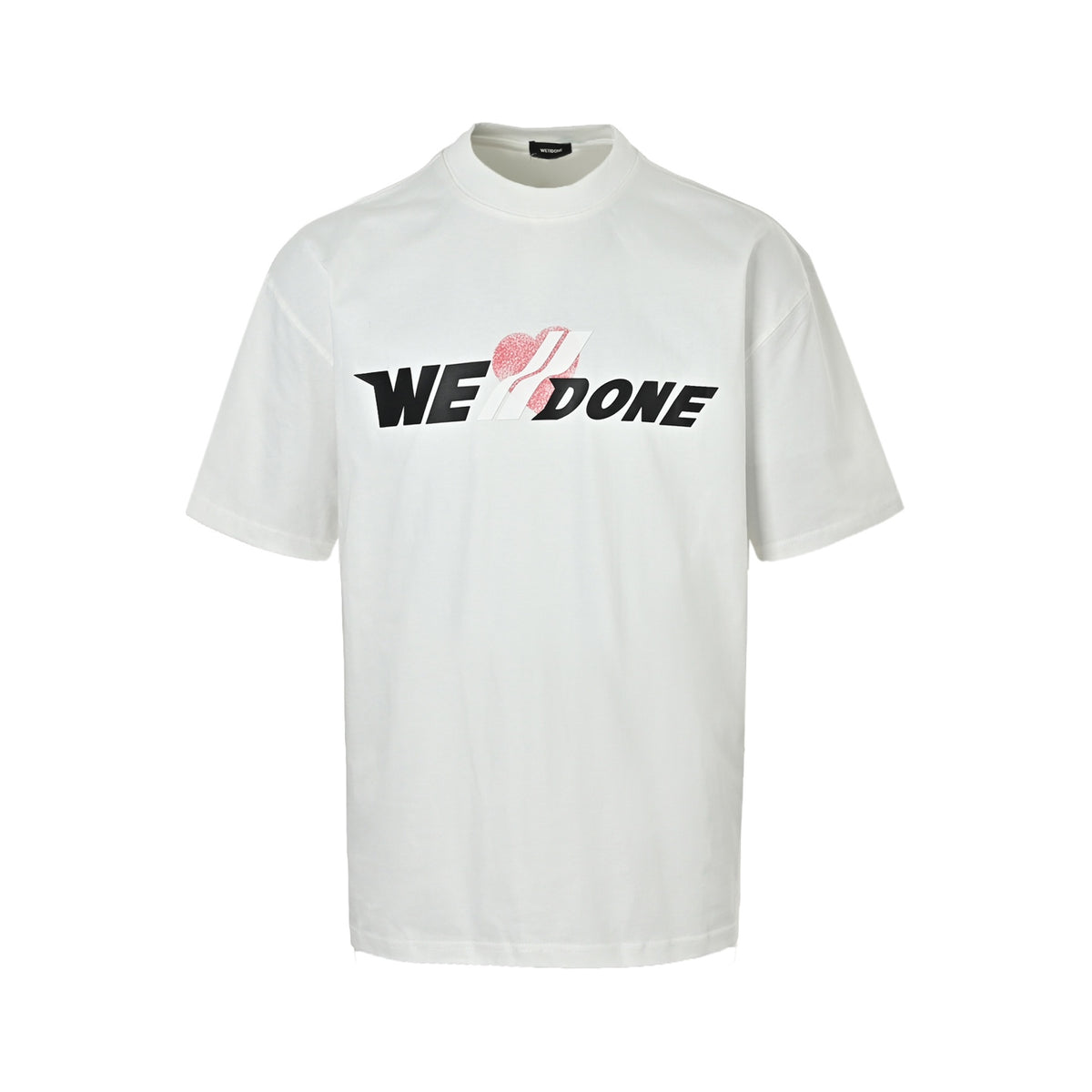 We11 Done love letters silicone three-dimensional printed short sleeves