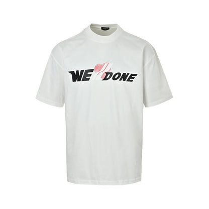 We11 Done love letters silicone three-dimensional printed short sleeves