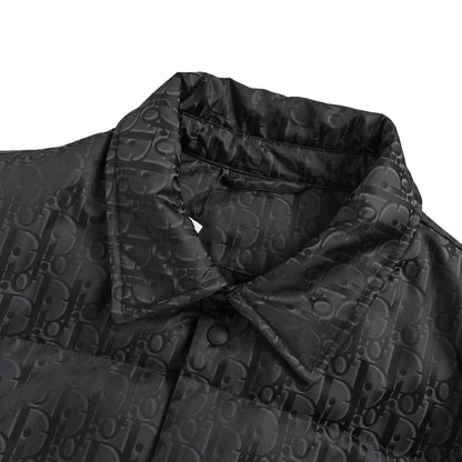 Dior 25Fw new fabric old flower jacquard lapel down jacket