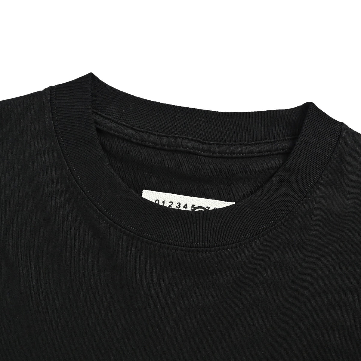 Maison Margiela Number and letter pattern mottled print round neck short sleeves