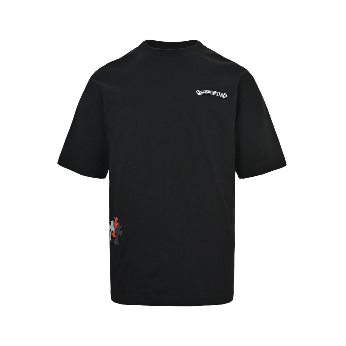 Chrome Hearts/Chrome Heart Cross Star Print Short Sleeve