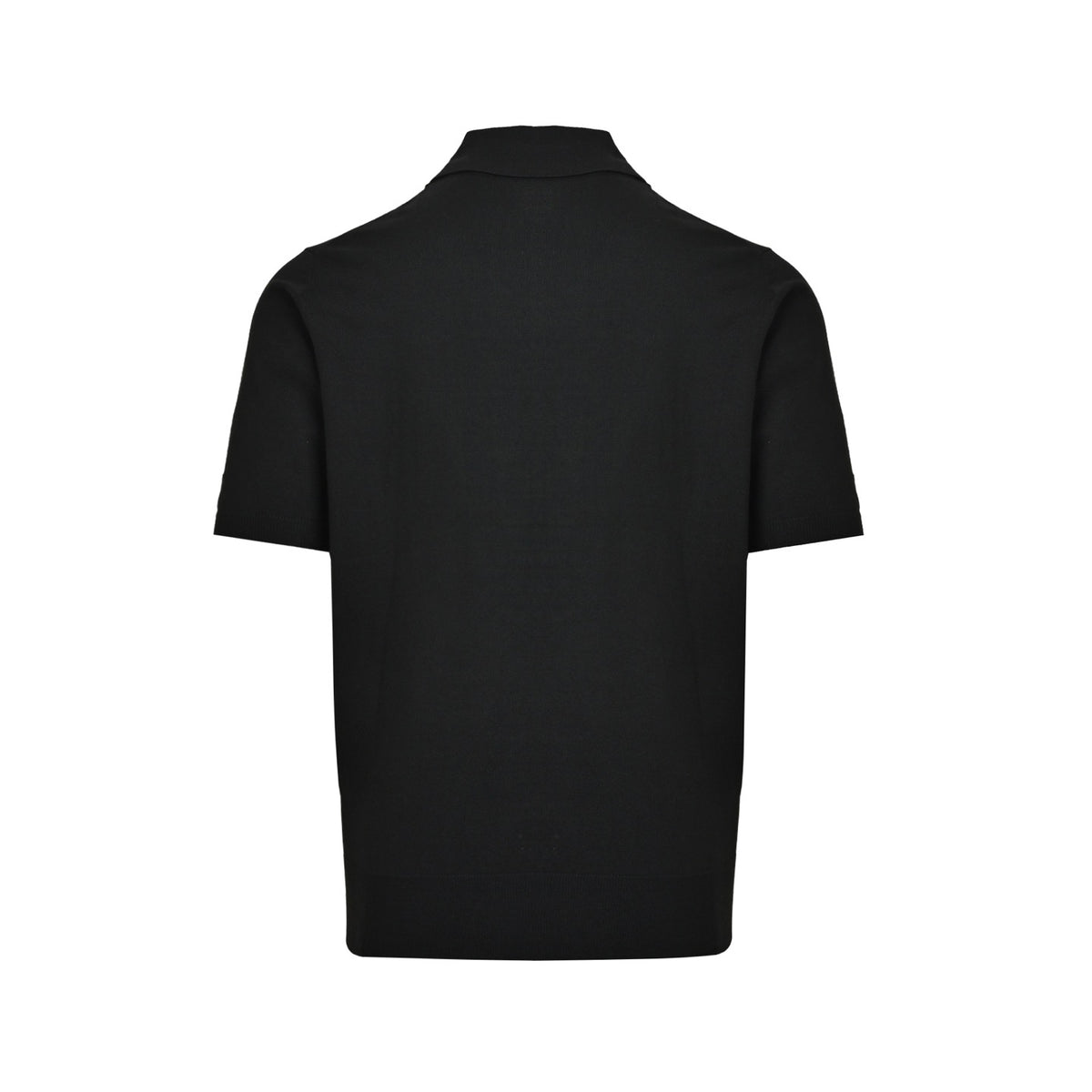 Prada embroidered logo knitted Polo short sleeves
