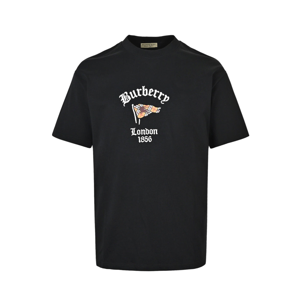 Burberry plaid flag letter print short sleeves