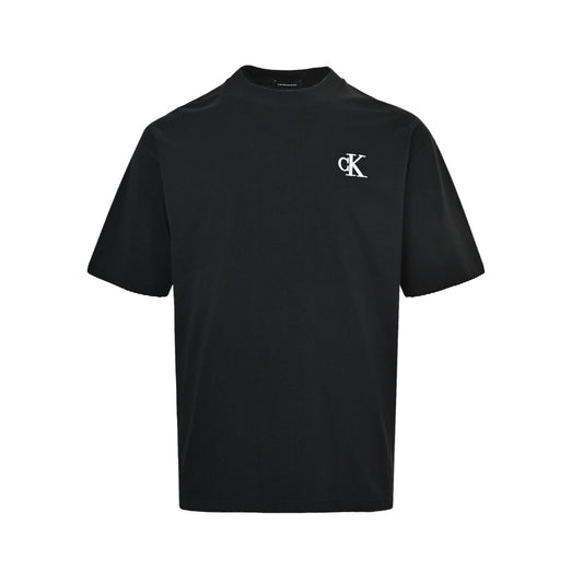 Calvin klein 24ss CK small embroidered logo short sleeves with embossed back