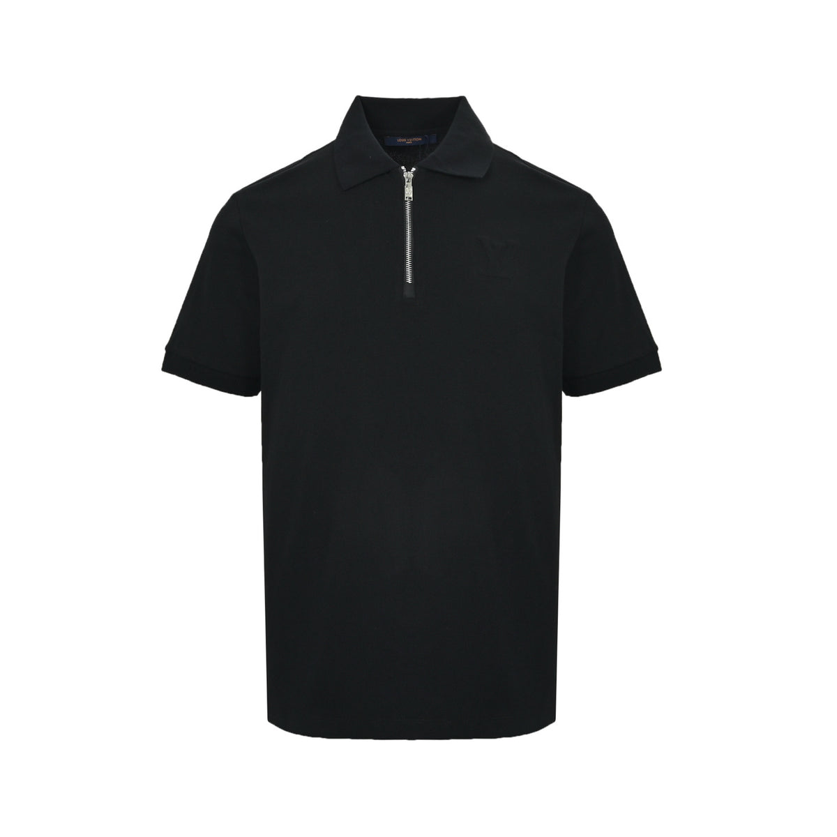 LouisVuitton/Louis Vuitton half zipper chest LV embossed embossed Polo short sleeves