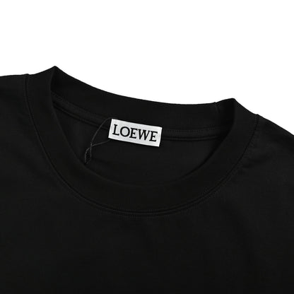 Loewe/Loewei short sleeves with pocket logo contrast embroidery