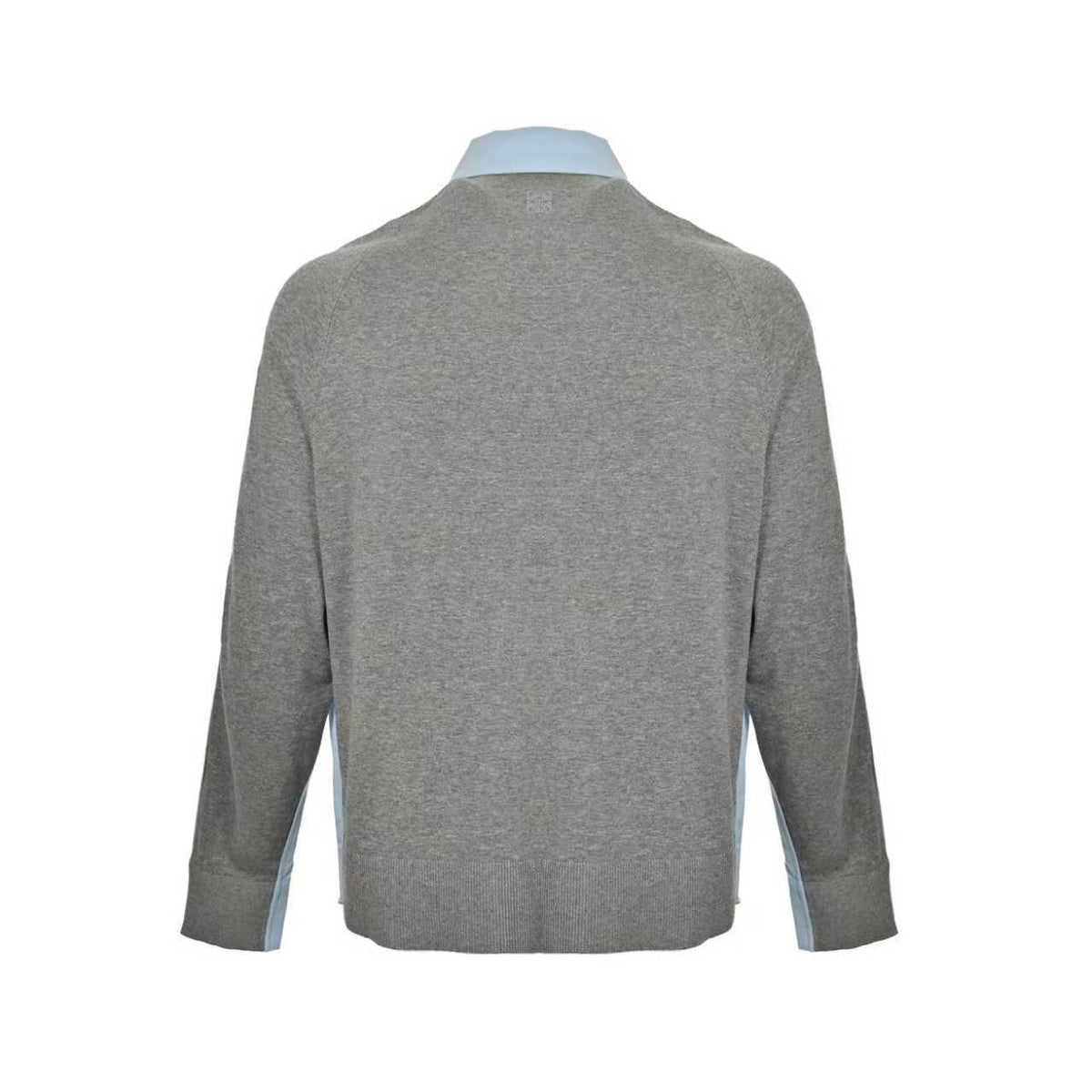 Loewe 25Fw sweater patchwork knitted shirt