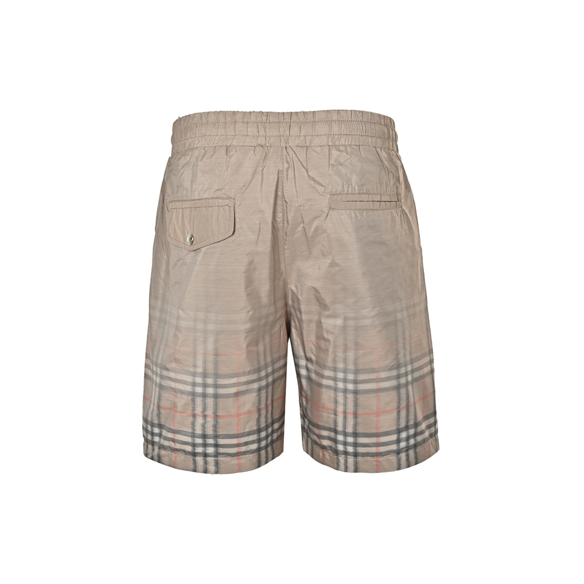 Burberry hem plaid gradient shorts