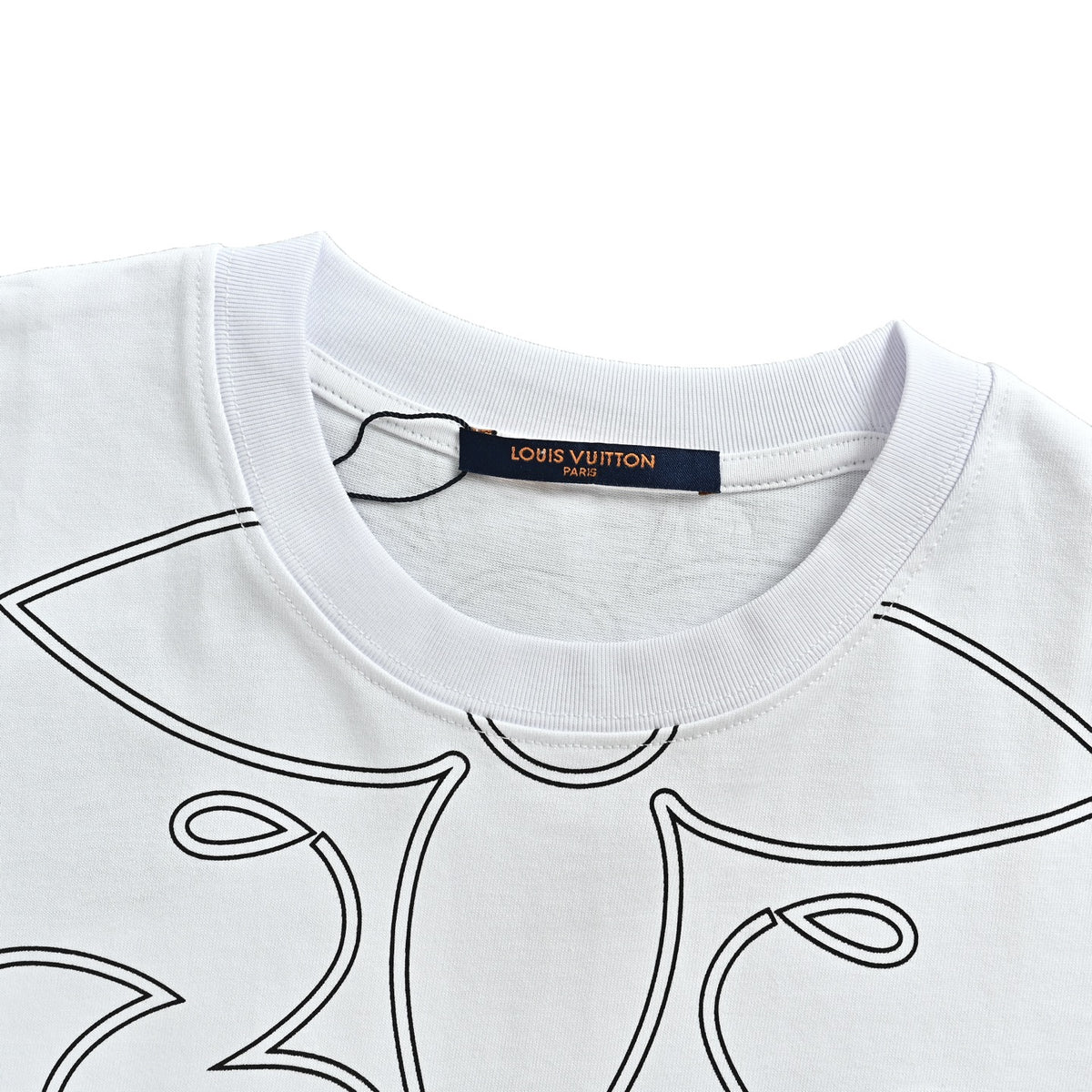 Louis Vuitton presbyopic line pattern printed short sleeves