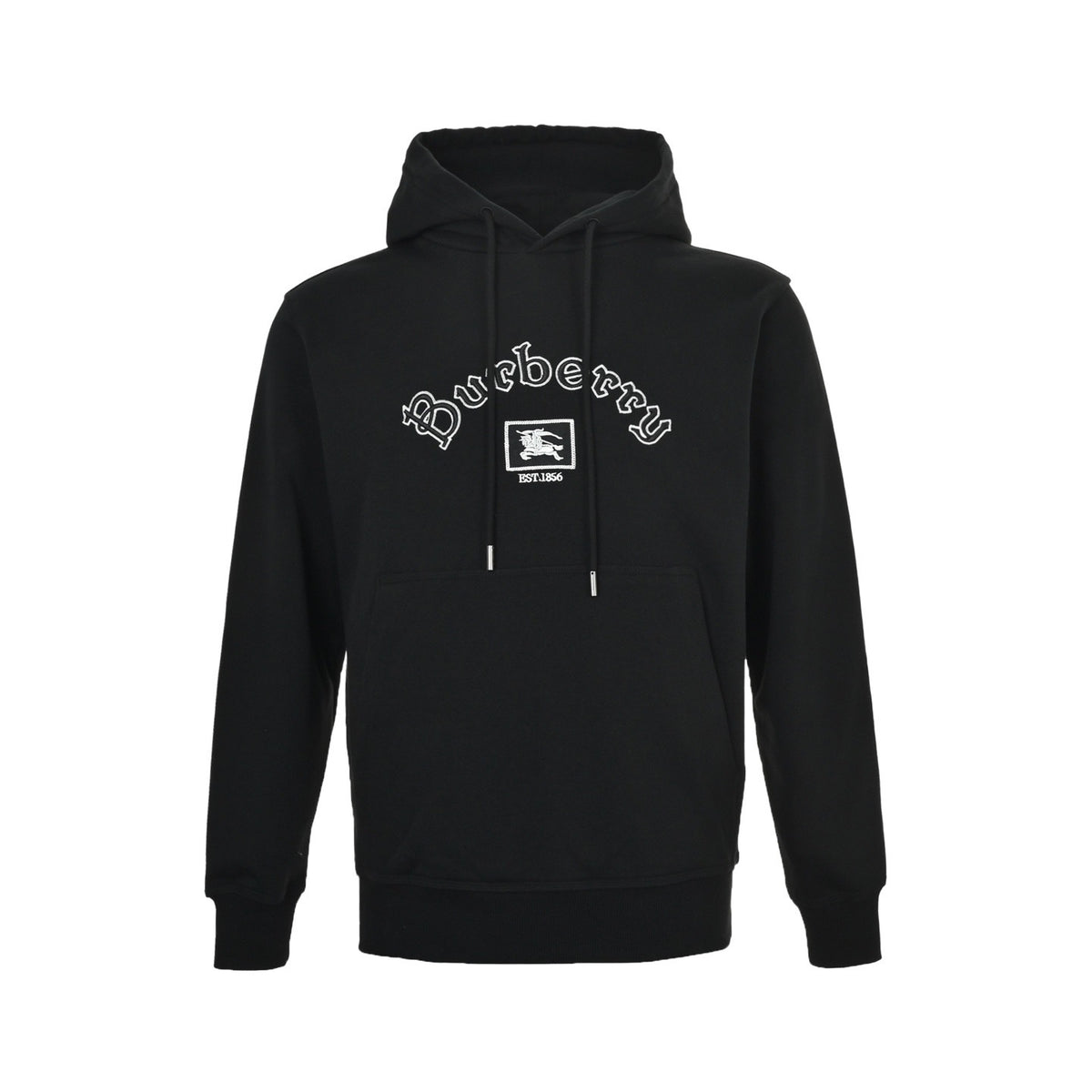 Burberry 25Fw war horse logo embroidered hooded sweatshirt