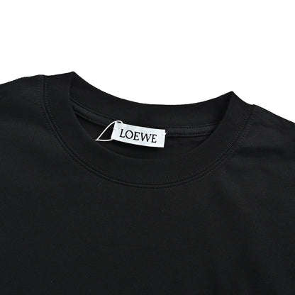 Loewe/LOUIS WAIN joint cat embroidered short sleeves
