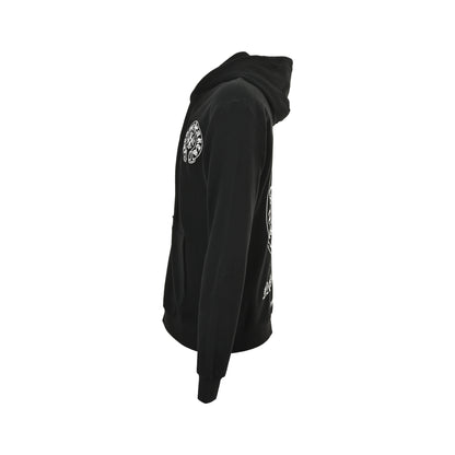 Chrome Hearts classic Sanskrit horseshoe print zipper jacket