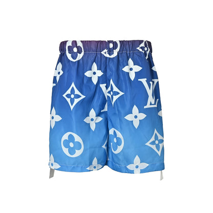 Louis Vuitton presbyopic gradient blue web shorts