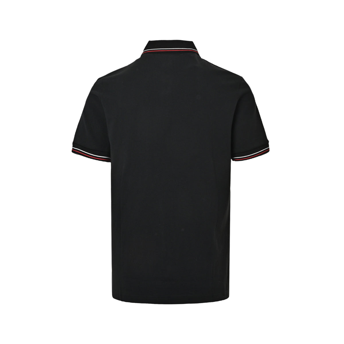 Prada embroidered logo collar striped Polo short sleeves