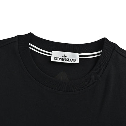 Stone Island chest pocket round neck short sleeves