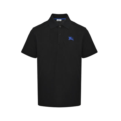 Burberry 25ss war horse logo embroidered Polo short-sleeved navy blue