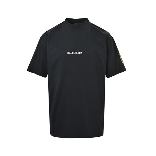 Balenciaga 25ss Manchester United badge embroidered short sleeves