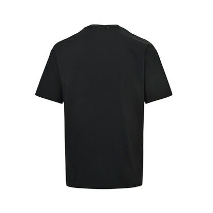 Saint Laurent embroidered letter logo short sleeves