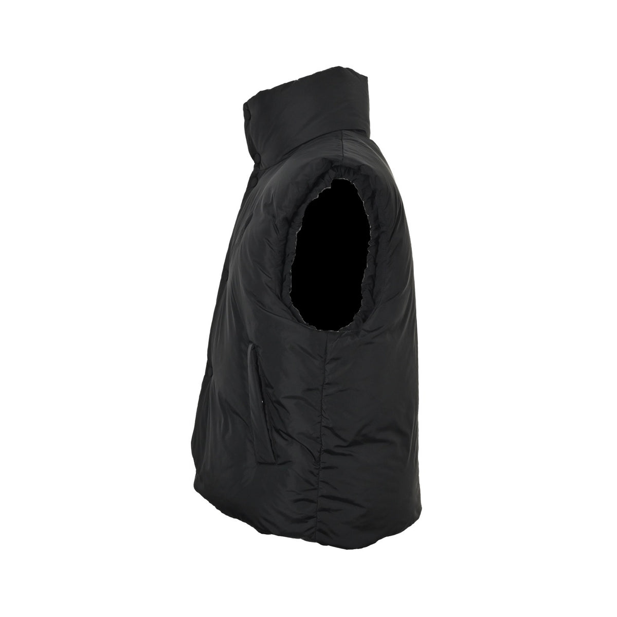 Ami 25Fw embossed love down vest